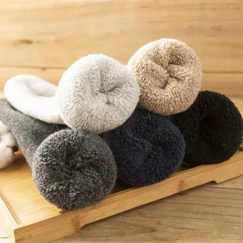 Cozy Wool Winter Socks (3 Pairs)