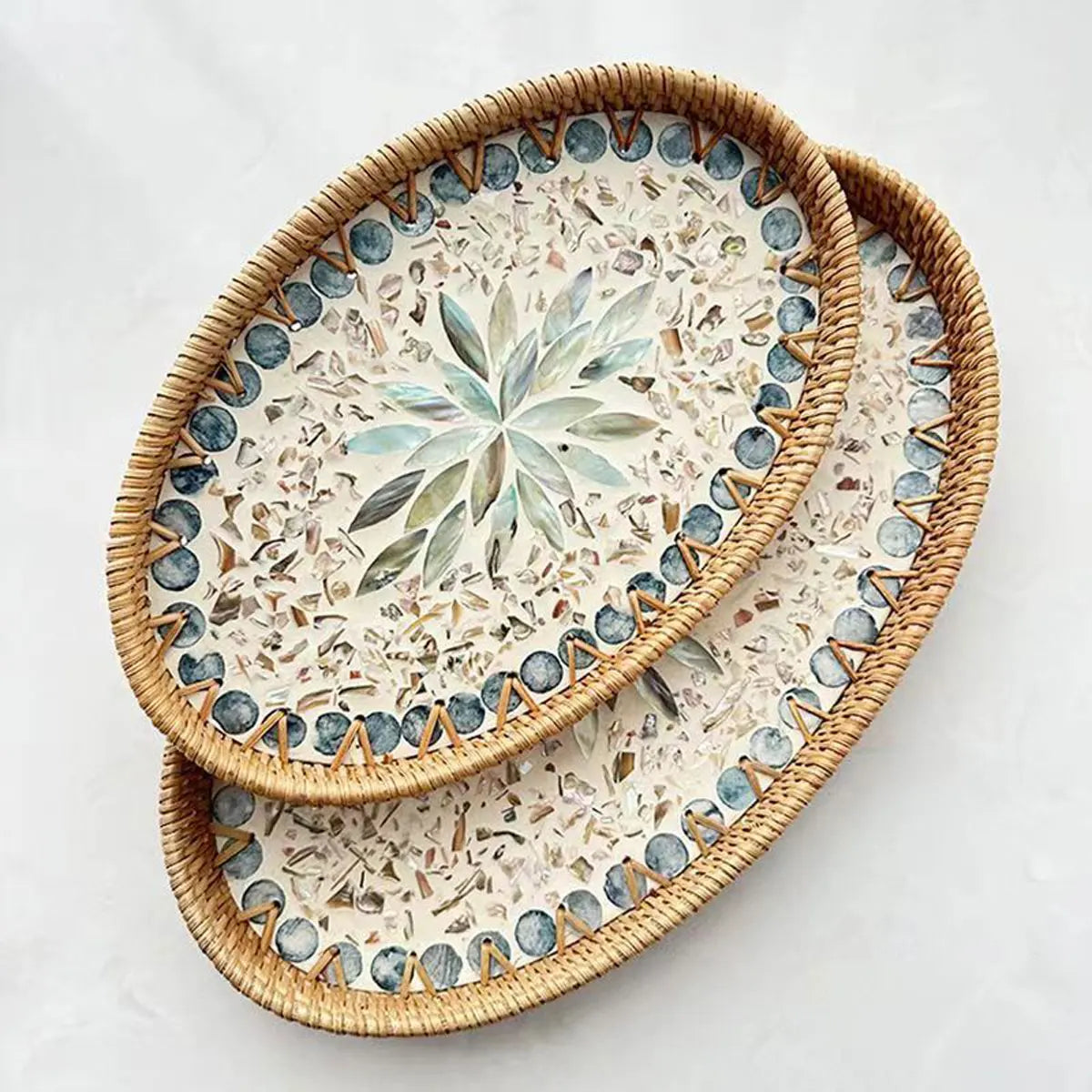 Bohemian Woven Shell Tray