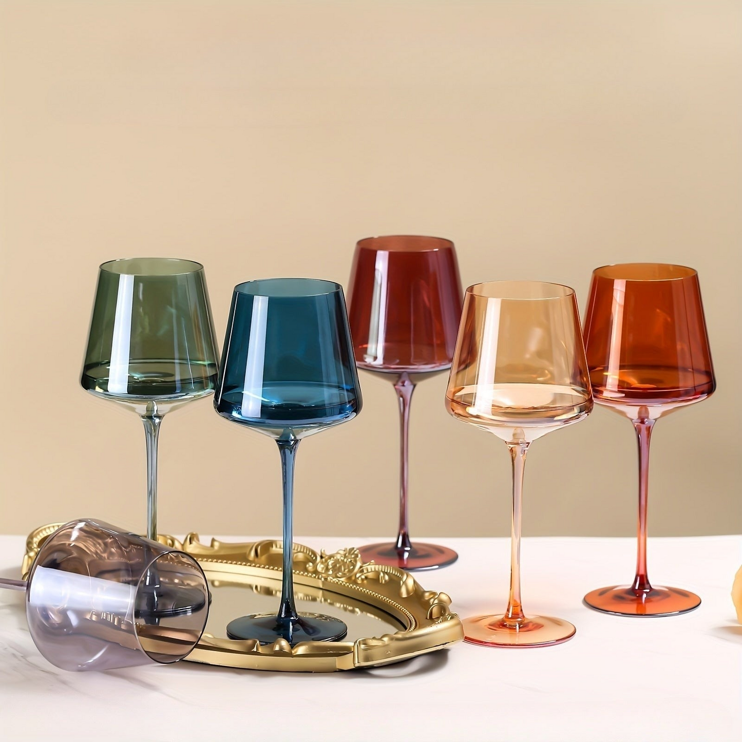 ColorFlare Wine Glass Set (6)