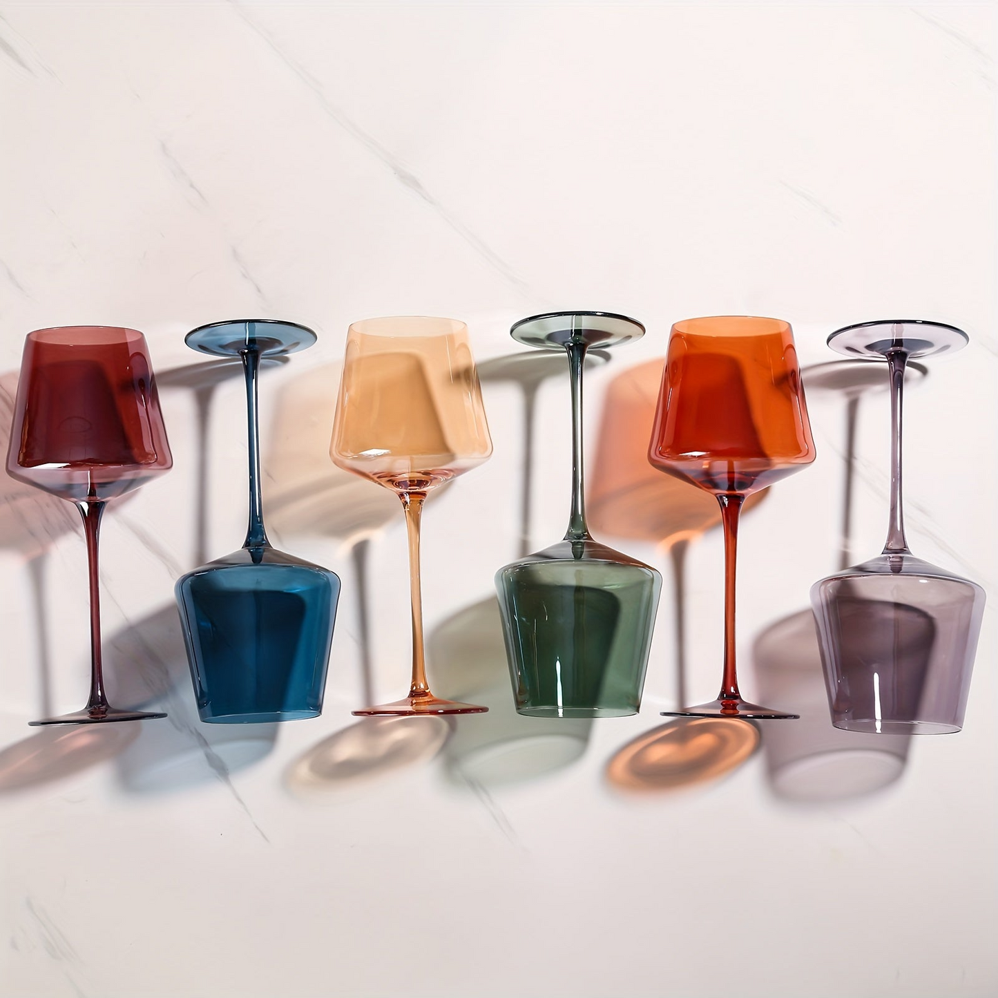 ColorFlare Wine Glass Set (6)