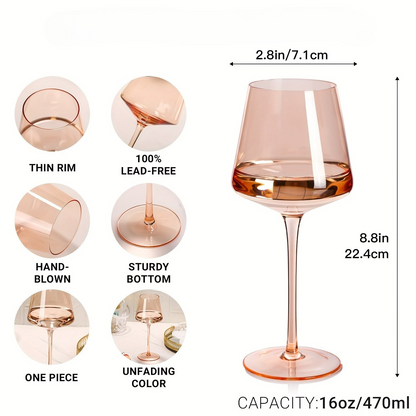 ColorFlare Wine Glass Set (6)